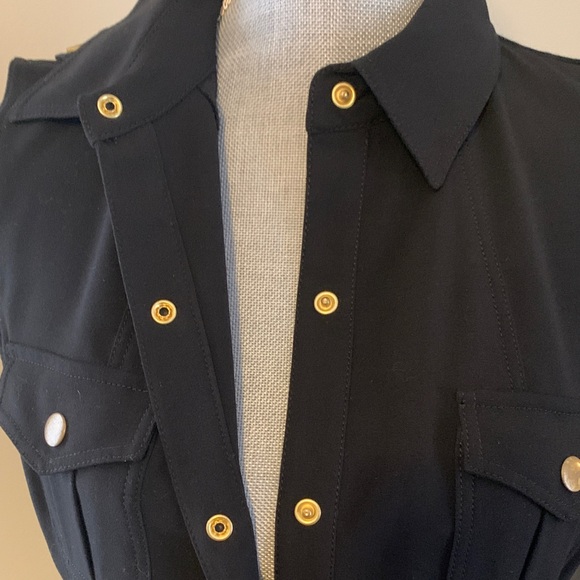 Calvin Klein Black Sleeveless Dress with Belt - Picture 7 of 14